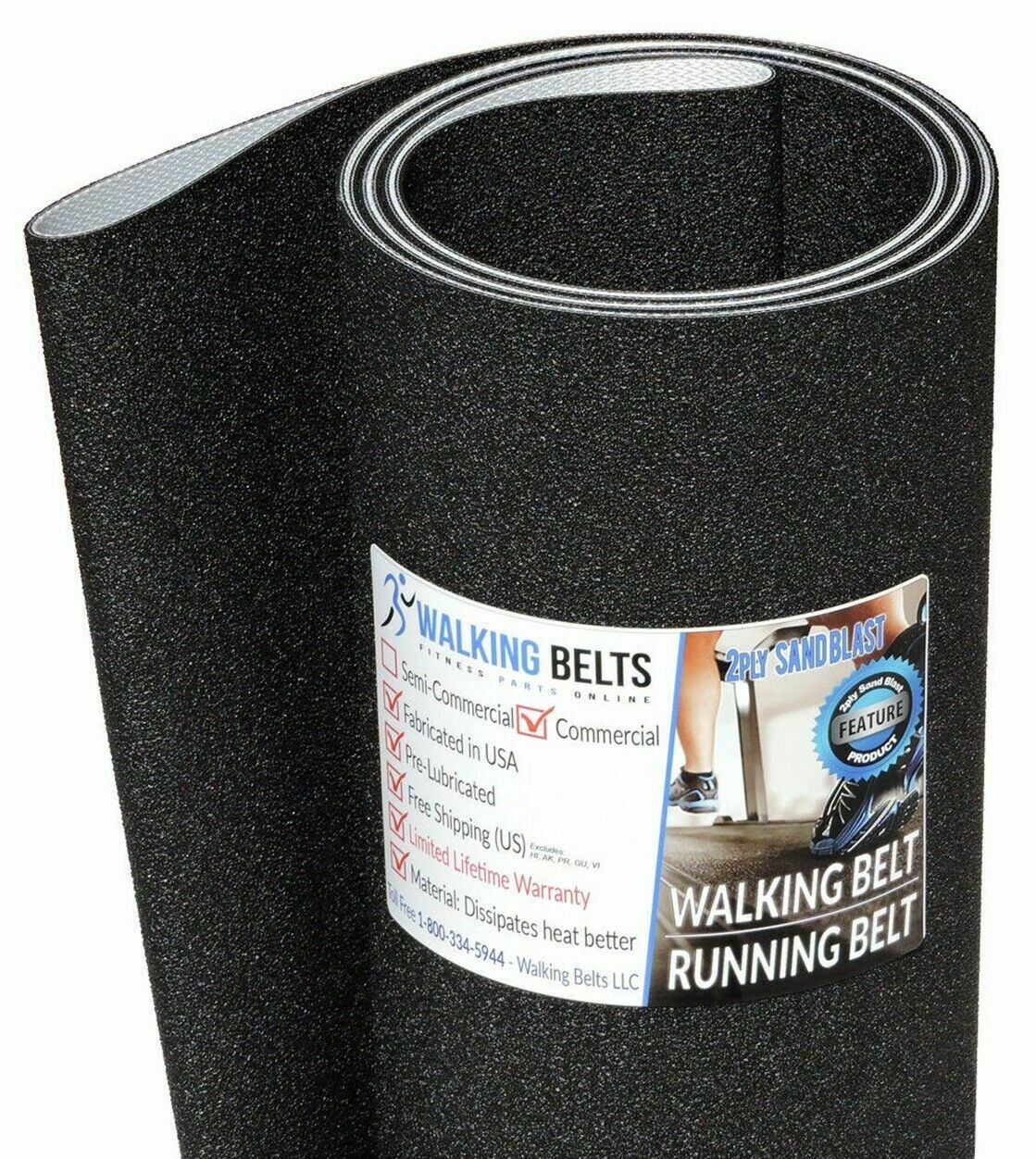 Treadmill Running Belts Custom Belt 505 mm x 3005 mm 2-ply Premium grade 